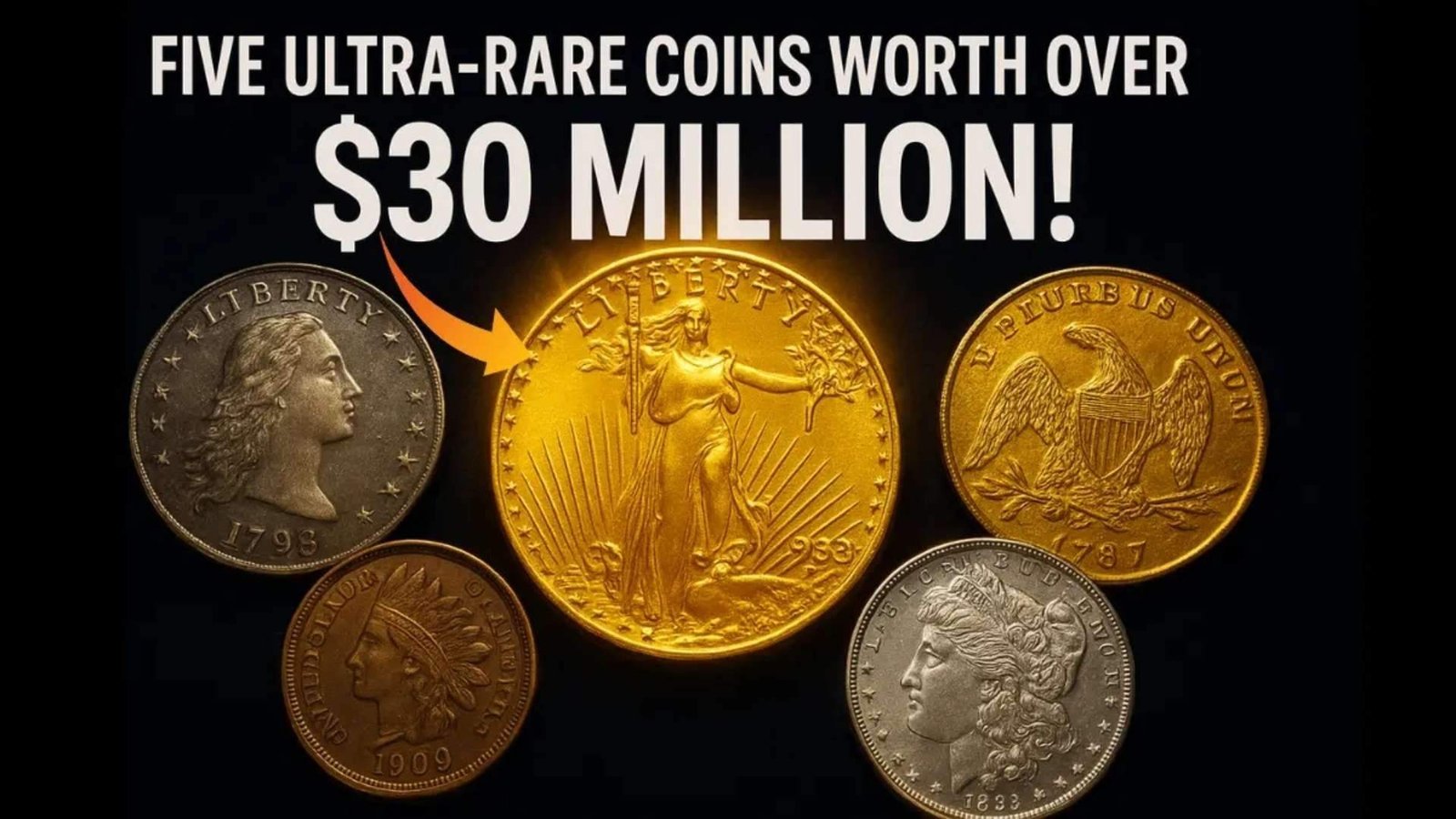Top 5 Ultra-Rare US Coins From 1933 Double Eagle to Brasher Doubloon, Worth Millions